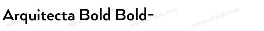 Arquitecta Bold Bold字体转换